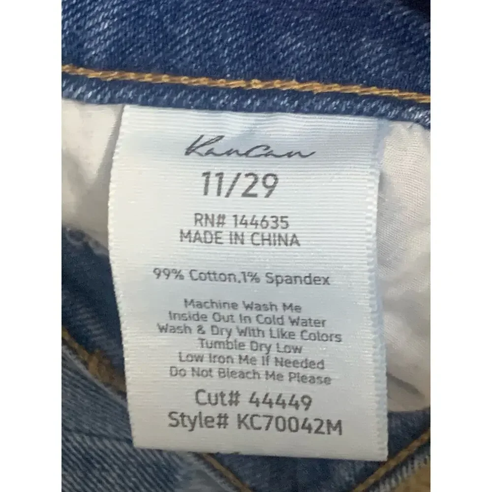 Kancan Riley Asymetrical‎ crisscross shorts raw hem sz 29 NWT